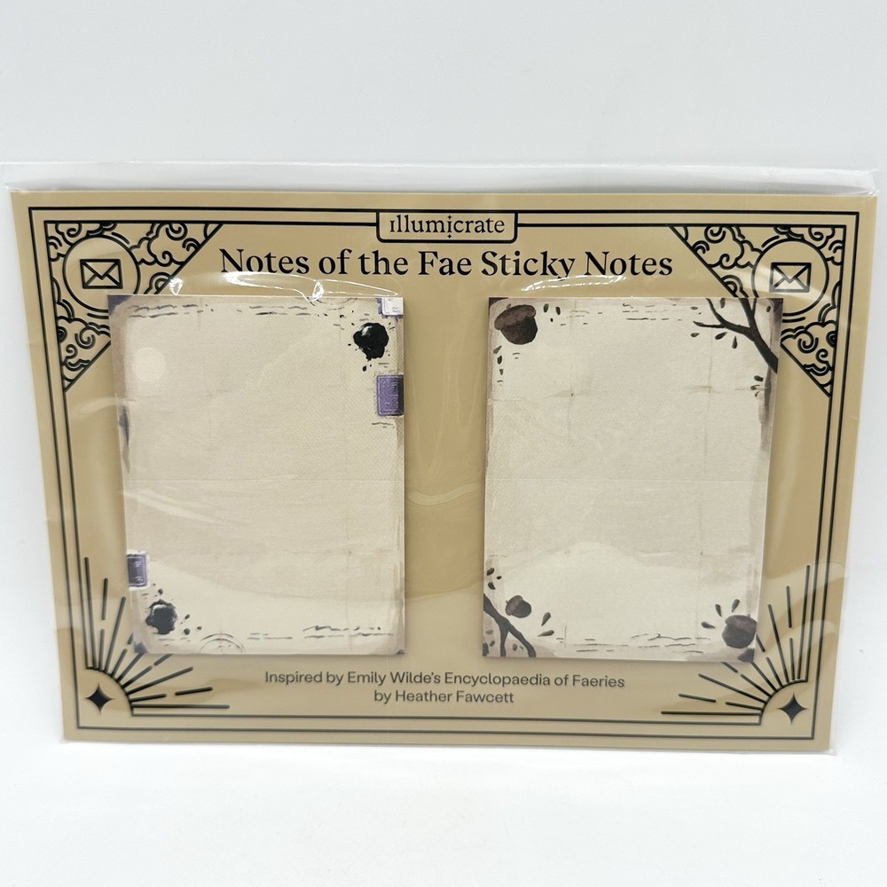 NEW Illumicrate Emily Wilde's Encyclopaedia Of Faeries Notes of the Fae Sticky